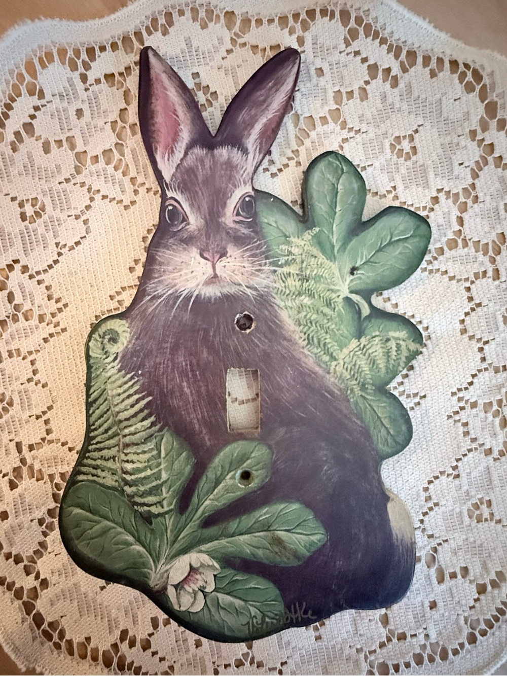 88’ Wooden Rabbit Light Switch Cover